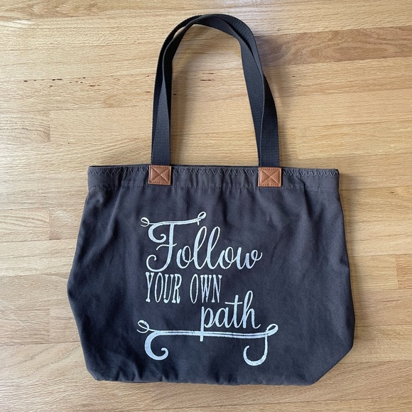 THIRTY ONE Canvas WANDER Tote Follow Your Own Path - Picture 2 of 11